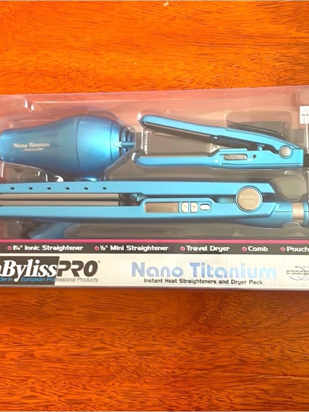 BaBylissPRO Nano Titanium Hair Styling Set in Turquoise